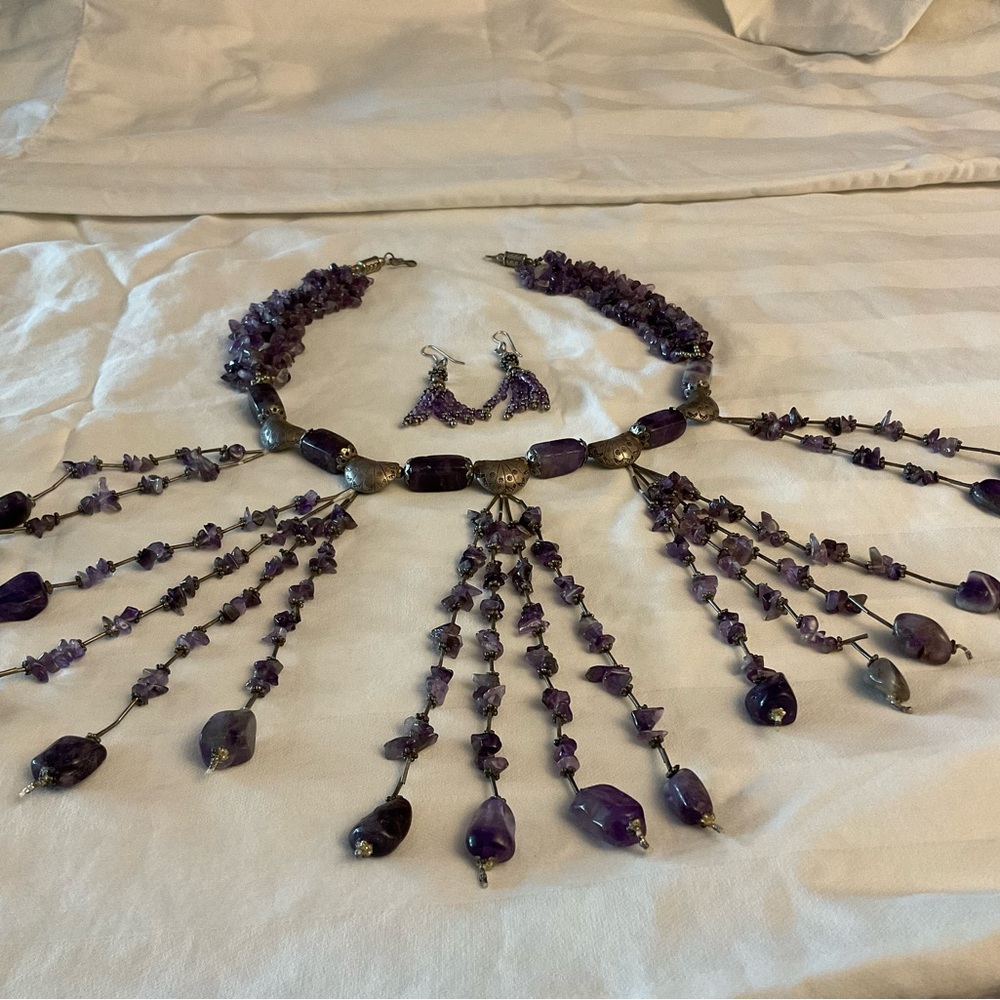 Statement Piece. Substantial Amethyst And Silver … - image 1